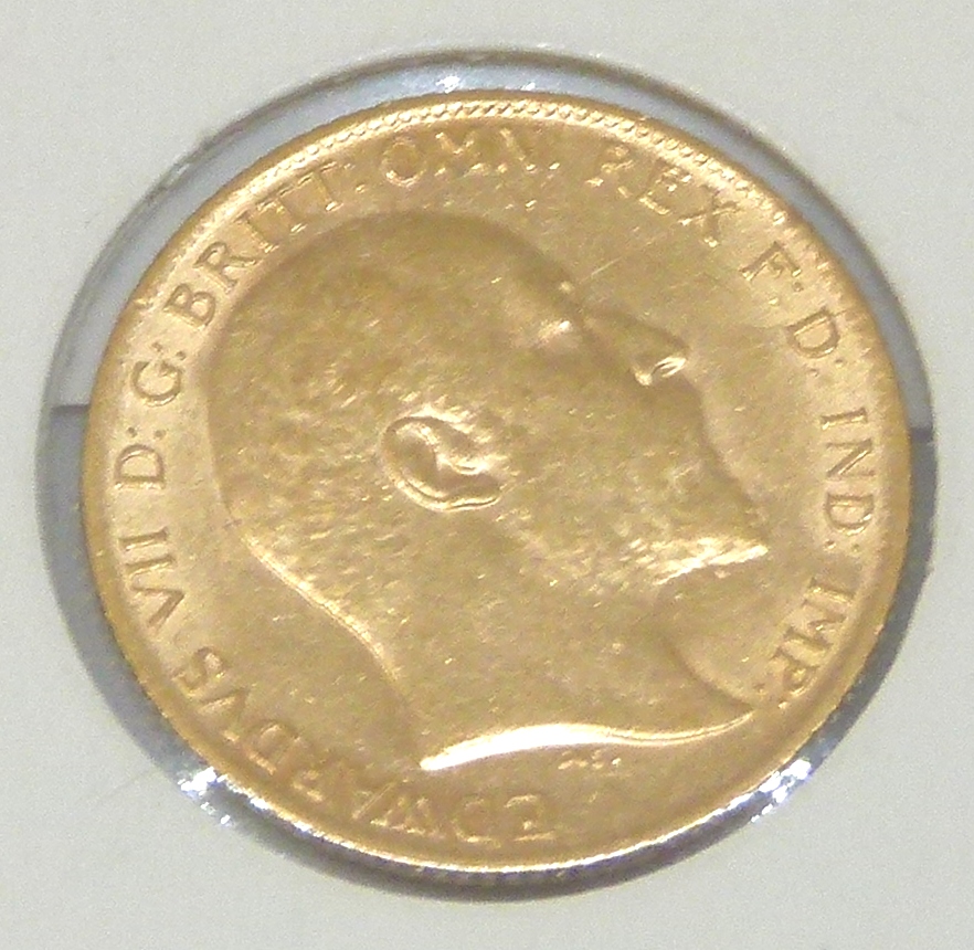 1910 Edward VII half sovereign