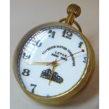 Brass bubble desk clock