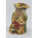 9ct gold and enamel toby jug charm