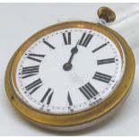 Brass travel clock,