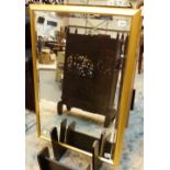 Gilt framed bevelled edge mirrors, 68 x