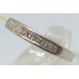 14ct white gold princess cut diamond hal