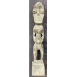 Single hand carved African figure