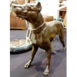 Spelter figure of Great Dane