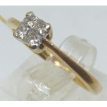 18ct gold princess cut diamond ring, RRP