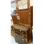 Chest of five long drawers and a vintage
