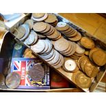 Quantity of coinage in two tins