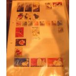 Four sheets of China stamps