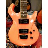 Vibracell Switch orange dayglow electric guitar CONDITION REPORT: Small amount of