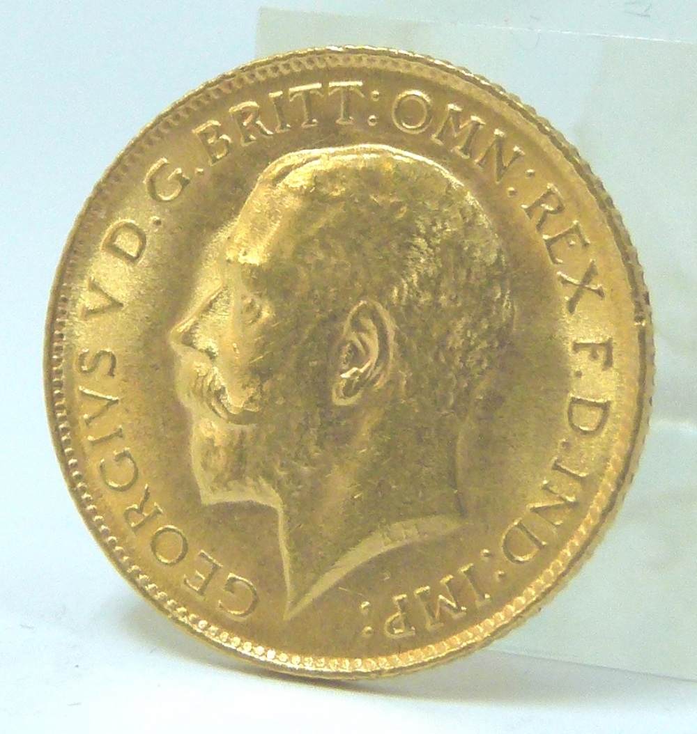 1913 George V half sovereign