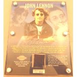 John Lennon memorabilia, part of a T-shirt from Sportizus,