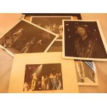 Beatles, six photographs featuring George Harrison, Ringo Starr, taken by a member of the road crew,