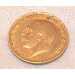 1914 George V half sovereign