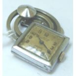 Early 20thC Art Deco brooch watch by Lusina