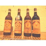 Four bottles of Lancillon St Emilion c1970