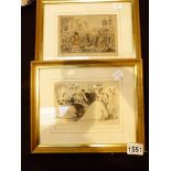 Two antique engravings