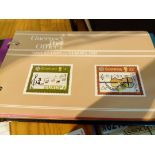 Isle of Man first day covers 1979-1984 and two albums of Guernsey mint stamps