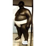 Sumo wrestler figurine,