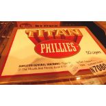 Box of 50 Phillies Titan cigars,