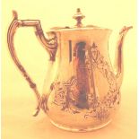 Silver plated tea pot by James Dixon of Sheffield