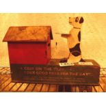 Vintage wooden RSPCA collectors box