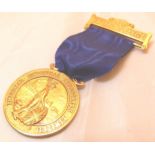 ICI 40 year service medal in 9ct gold, 24.