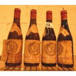 Four half bottles of 1966 Patriarch and Fils 1966 Gevrey Chambertin CONDITION REPORT: