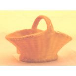 Royal Worcester miniature Blush Ivory flower basket