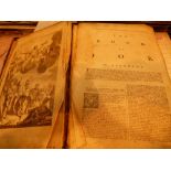 18thC Bible, bound a second volume, pp 876-1834, beginning with book of Job,