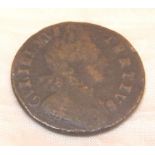 William of Orange 1700 halfpenny