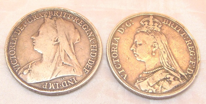 Two Victoria crowns,