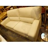 Large cream settee