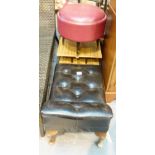 1960's Little Missy telephone seat and a 1960's stool