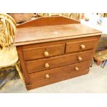 Two short over two long chest of drawers