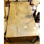 Oak lifting lid chest,