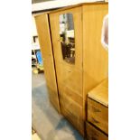 Oak combination wardrobe