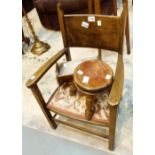 Small Edwardian nursing / bedroom chair