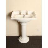 Victorian Sanitan sink with pedestal,