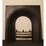 Victorian cast iron simple arched insert H: 97 W: 81 cm