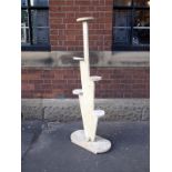 Art Deco painted white five-tier wooden plant stand H: 147 W: 56 cm
