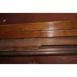 Victorian stained pitch pine door architrave (measurements supplied) and 2 pieces of oak architrave