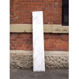 Victorian marble shelf with grey veins running diagonally L: 157 W: 28 cm
