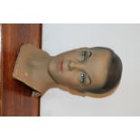 Mid Century Italian plaster millinery head of a female,