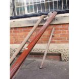 A selection of stair hand rails in various lengths,