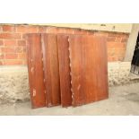 Mahogany shelves 93 x 59 cm (4 items)