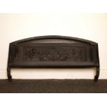 Victorian cast iron fireplace canopy H: 35 W: 82 cm