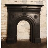 Victorian cast iron arched combination with no tiles H: 110 W: 104