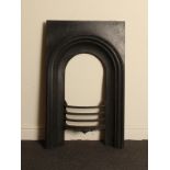 Victorian cast iron arched insert with simple border design H: 92 cm W: 56 cm