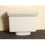 Victorian style porcelain high level ceramic cistern H: 37 W: 46 cm