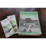 1950's set of 'Garden Illustrated' magazines by Country Life and a pair of mid century original